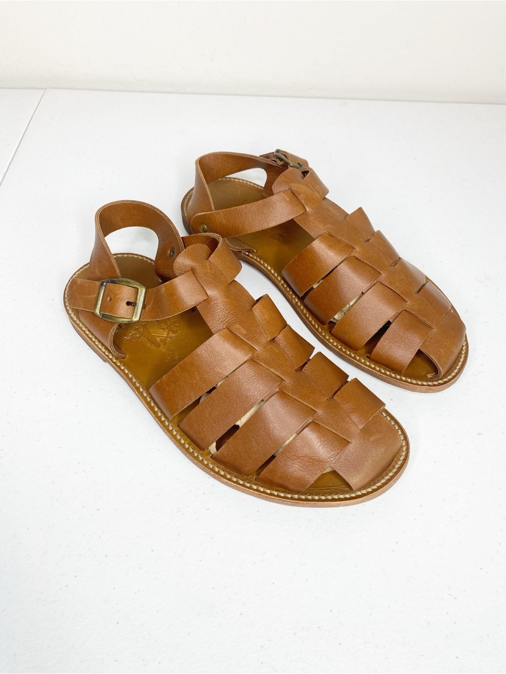 Gardenheir Italian Leather Fisherman Sandals Size EU 41